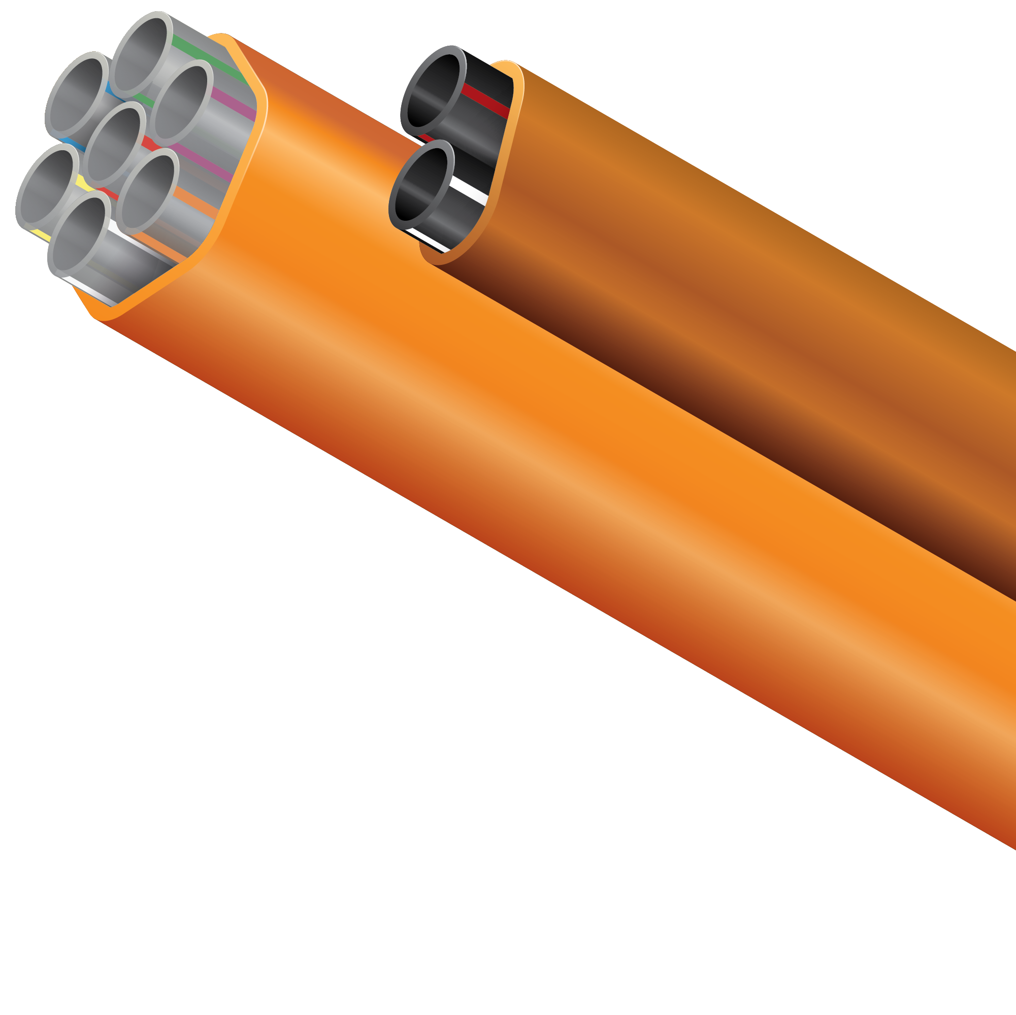 A bundle of MicroDucts which use up to 100% reground High-Density Polyethylene (HDPE) from Dura-Line’s own internal manufacturing process. FuturePath® ECO contributes to lower scope 3 emissions for network operators and is suitable for direct-buried or sub-duct installation in outdoor optical communications networks. All standard MicroDuct sizes and bundle combinations are available, and all products meet stipulated parameters for regular MicroDuct products.